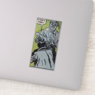 Comicen für Vintage Horror BEÄNGSTIGENDE VINTAGE Aufkleber