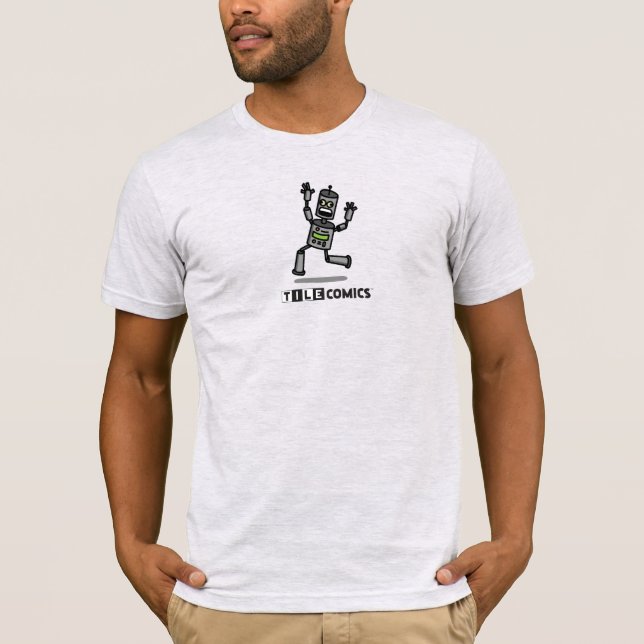 Comicen - Hochwertiger T - Shirt mit Robot (Vorderseite)