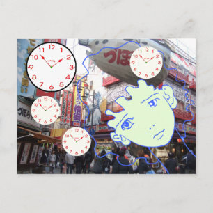 Comicen mit MANGA Postkarte