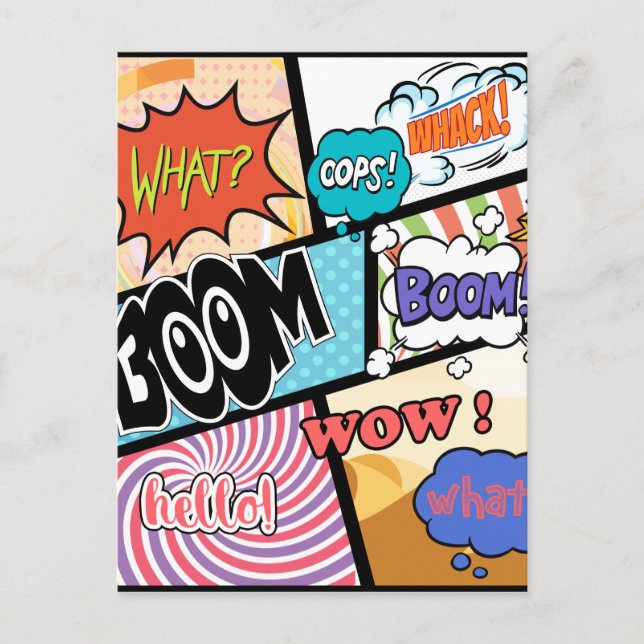 Comicen Originale Gestaltung Postkarte (Vorderseite)