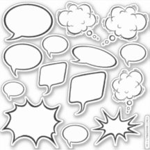 Comicen Zeichnete Ihre eigenen Coolen Sprechblasen