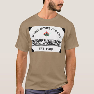 Comics FilmeV Shows Bleib Nerdy Gegründet 1989 vin T-Shirt