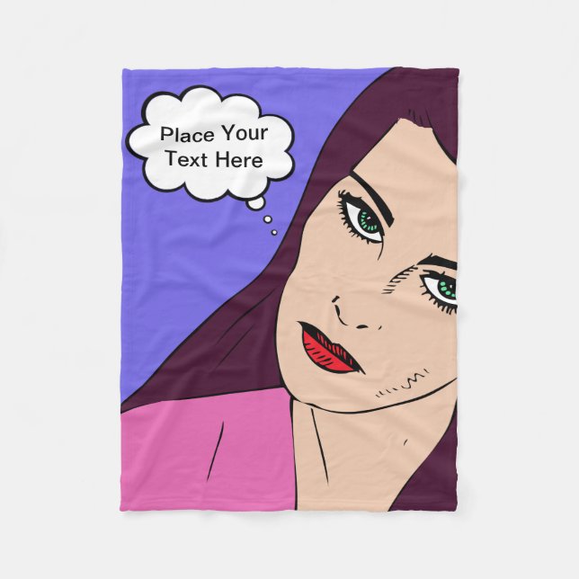 Comics Girl #1 Fleecedecke (Vorderseite)
