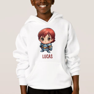 Comics-Ritter Chibi-Charakter-Kinder-Hoodie Hoodie
