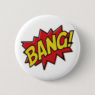 Comics Superheld Knallknopf Button