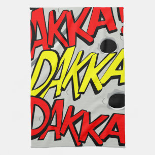Comicstrip Teetuch - dakka, dakka, dakka! Geschirrtuch