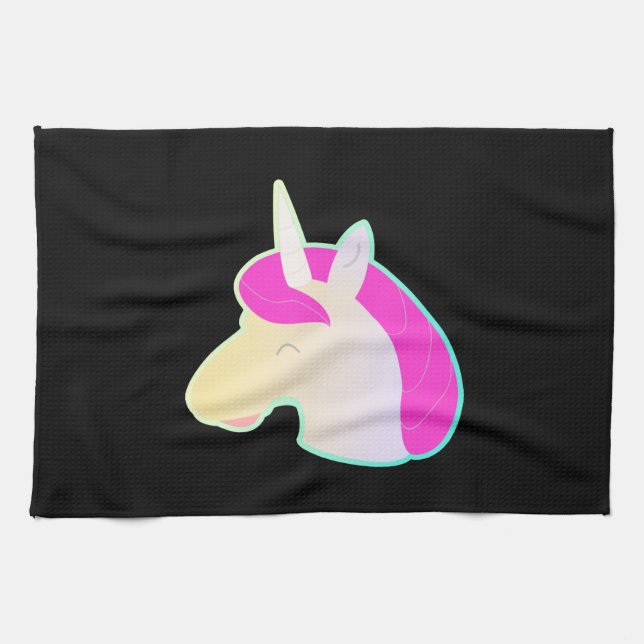 Comicstyle-Einhorn! Geschirrtuch (Horizontal)