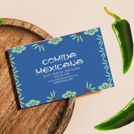 Comida Mexicana Food Truck Papado Picado Visitenkarte