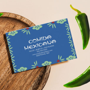 Comida Mexicana Food Truck Papado Picado Visitenkarte