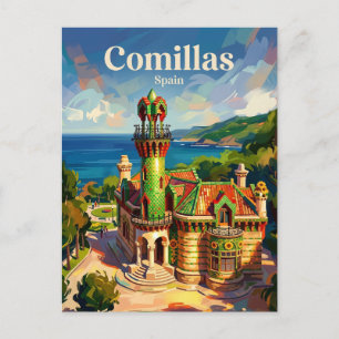 Comillas Spanien Postkarte