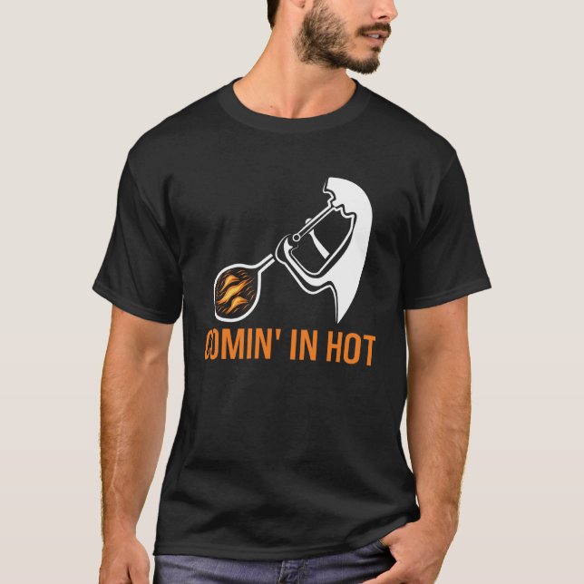 Comin in hot glass blowing glass blower T-Shirt (Vorderseite)