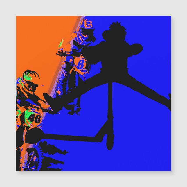 Comin' Through - Motox und Scooter Magnet (Vorderseite)