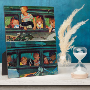 Coming and Going by Norman Rockwell Fotoplatte