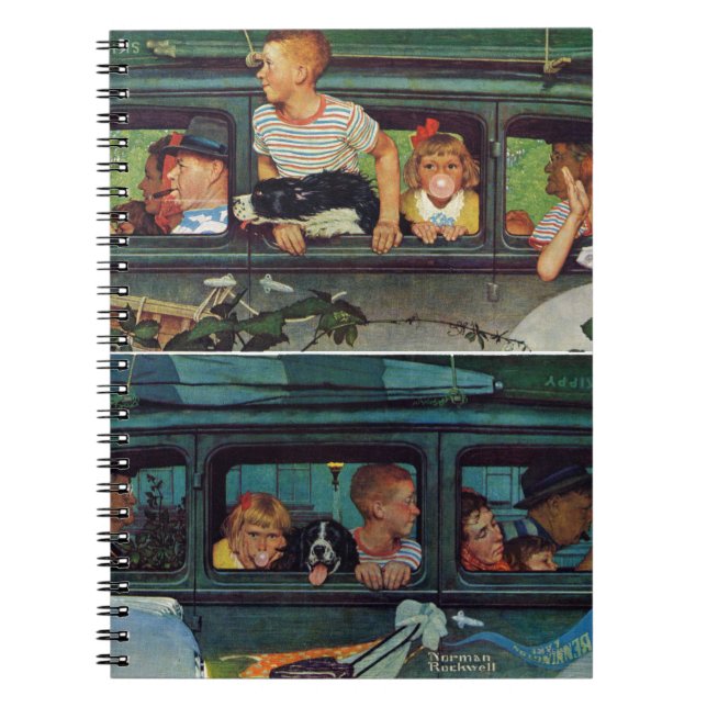 Coming and Going by Norman Rockwell Notizblock (Vorderseite)