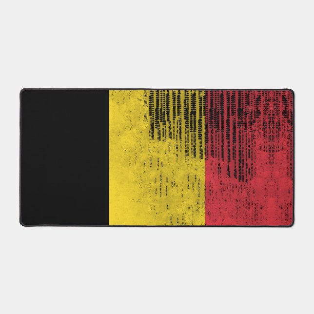 Coming Gaming Desk mat - Belgien-Flagge Schreibtischunterlage (Vorderseite)