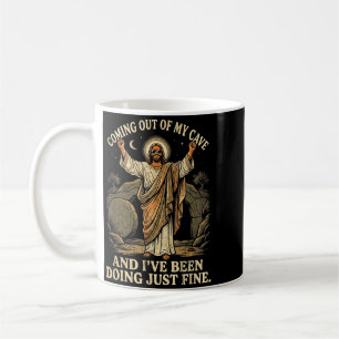 Coming Out Of Cave T-Shirt Jesus Christliche Relig Kaffeetasse