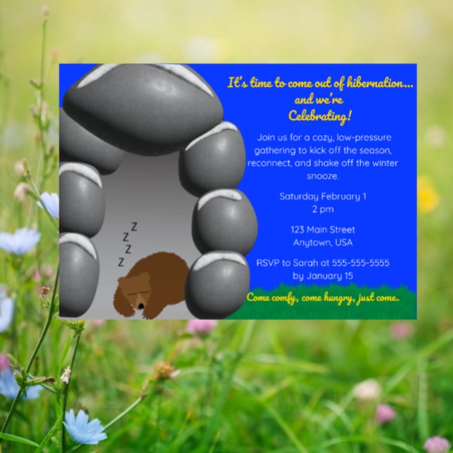 Coming Out of Hibernation-Cozy Winter to Spring  Einladung (Von Creator hochgeladen)