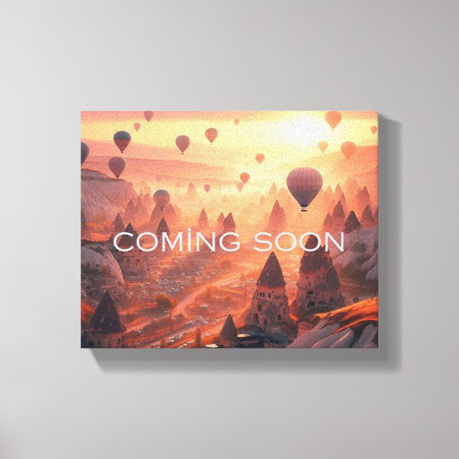 Coming Soon Vacation Ladscape Print Leinwanddruck (Vorderseite)