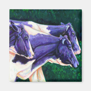 Coming Zuhause - Holstein Cows Magnet