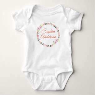 Coming Zuhause Outfit Personalisiert Baby Girl Strampler