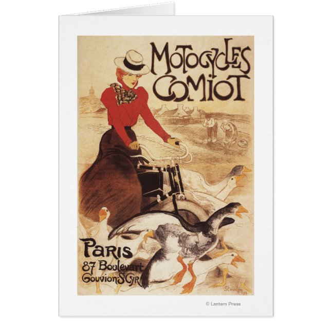Comiot Motocycle Woman and Gänse Promo Poster (Vorne)