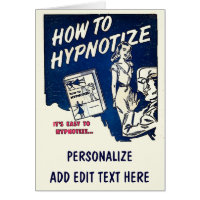 Comische Karten Hypnotisieren