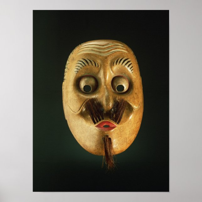 Comische Maske, Noh Theater Poster (Vorne)