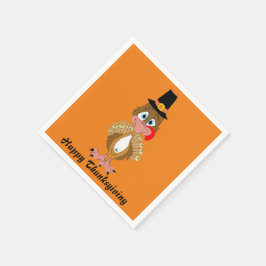 Comischer Erntedank Türkei Serviette