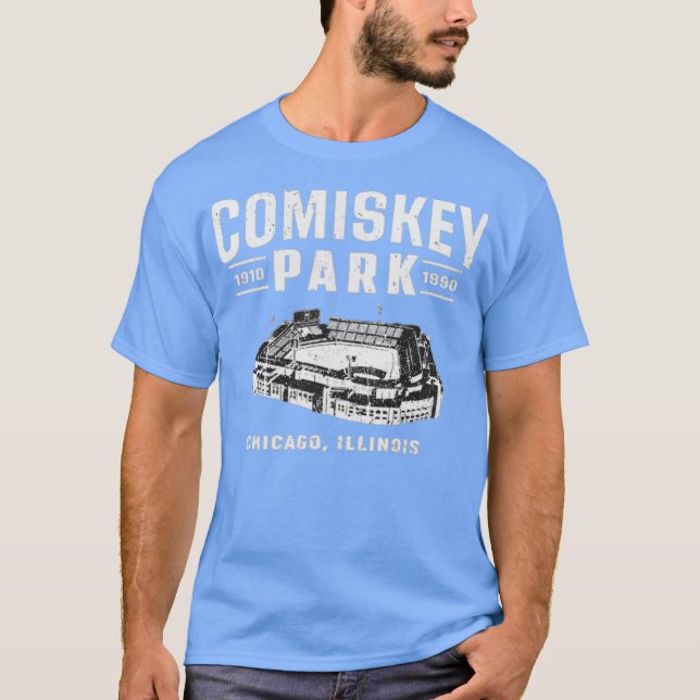 Comiskey Park T-Shirt - Chicago, IL Retro Baseball (Vorderseite)