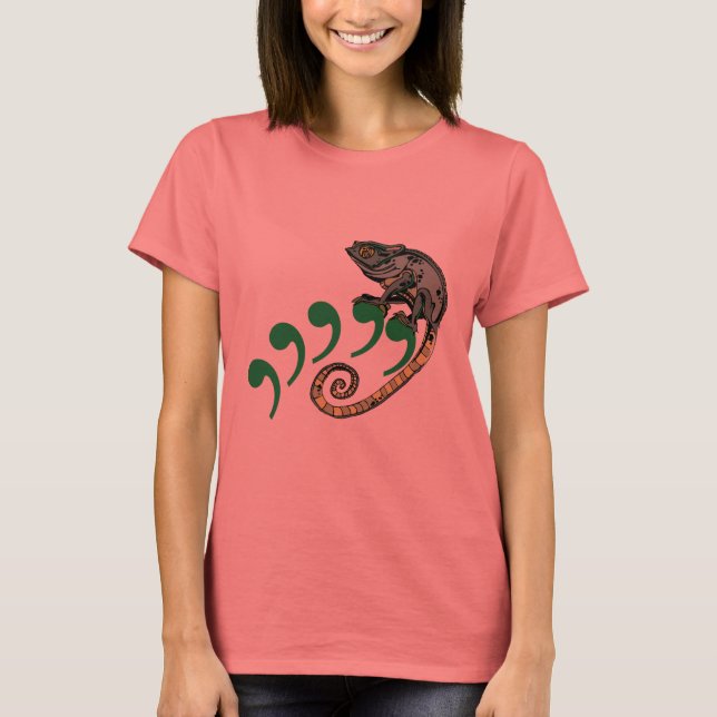 Comma Chameleon T-Shirt (Vorderseite)
