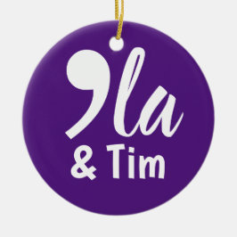 Comma Kamala und Tim 2024 Keramik Ornament