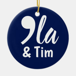 Comma Kamala und Tim 2024 Keramik Ornament