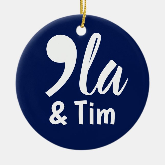 Comma Kamala und Tim 2024 Keramik Ornament (Vorne)