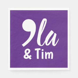 Comma Kamala und Tim 2024 Serviette