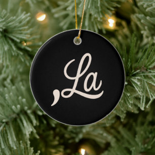 Comma La 2024 für die Präsidentschaftswahl Funny K Keramik Ornament