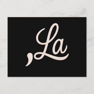 Comma La 2024 für die Präsidentschaftswahl Funny K Postkarte