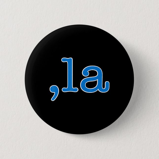 Comma La Blue Comma La - Kamala Harris 2024 Us Button (Vorderseite)