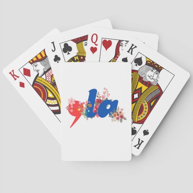 Comma la Blume Spielkarten (Rückseite)