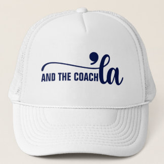 Comma la & Coach | Kamala Harris Coach Blue Truckerkappe