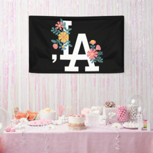 Comma la Floral Kamala Harris für den Präsidenten  Banner