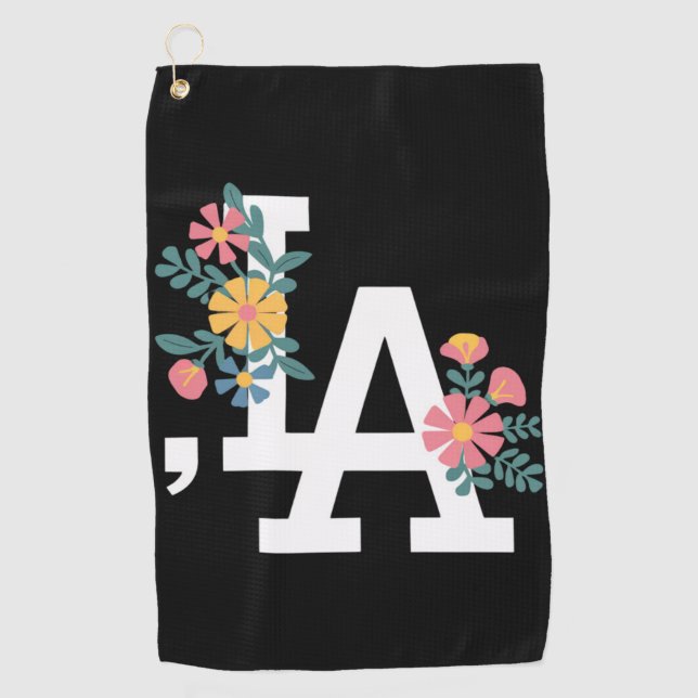 Comma la Floral Kamala Harris für den Präsidenten  Golfhandtuch (Vorderseite)