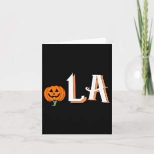Comma La Funny Kamala Harris 2024 Halloween Pumpki Karte