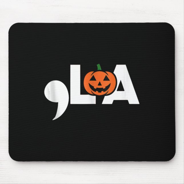 Comma La Funny Kamala Harris 2024 Halloween Pumpki Mousepad (Vorne)
