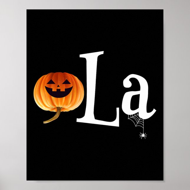Comma La Funny Kamala Harris Halloween Pumpkin Men Poster (Vorne)