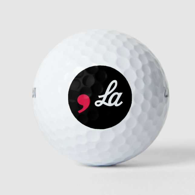 Comma La Funny Punctuation Kamala Harris Golfball (Vorderseite)