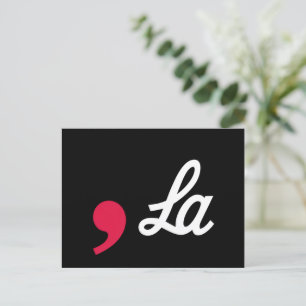 Comma La Funny Punctuation Kamala Harris Postkarte