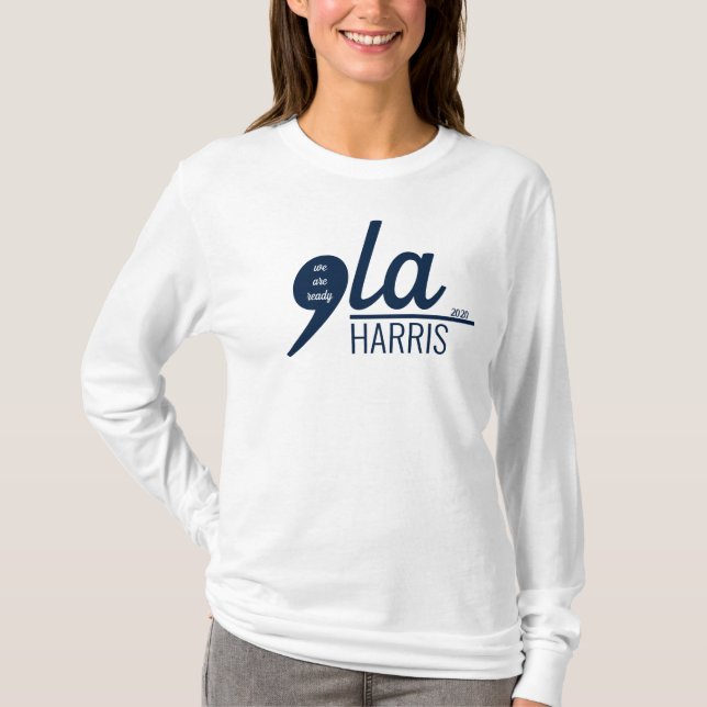 Comma-LA für Kamala Harris T - Shirt (Vorderseite)