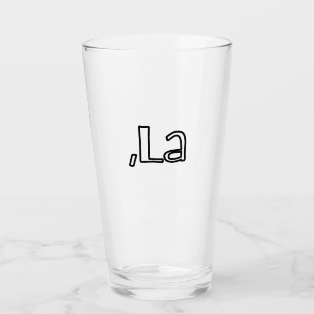 Comma + La Glass Cup, Kamala Harris Tasse (Vorderseite)