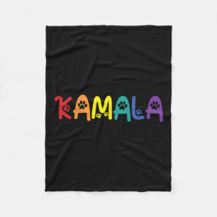 Comma La Harris Funny Cat Lettering Lgbt Rainbow F Fleecedecke