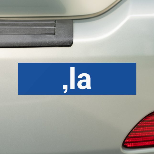 Comma La kamala Aussprache lustig schwarz blau Autoaufkleber (Auf Auto)